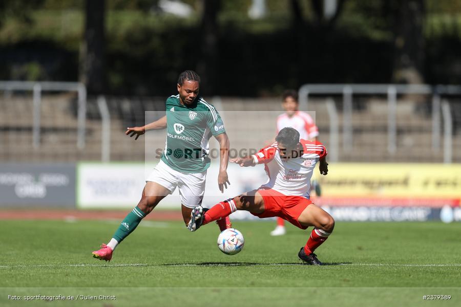 Matteo Perez Vinlöf, Willy-Sachs-Stadion, Schweinfurt, 16.09.2023, sport, action, BFV, Fussball, Saison 2023/2024, 10. Spieltag, Regionalliga Bayern, FCB, FCS, FC Bayern München II, 1. FC Schweinfurt 1905 - Bild-ID: 2379389