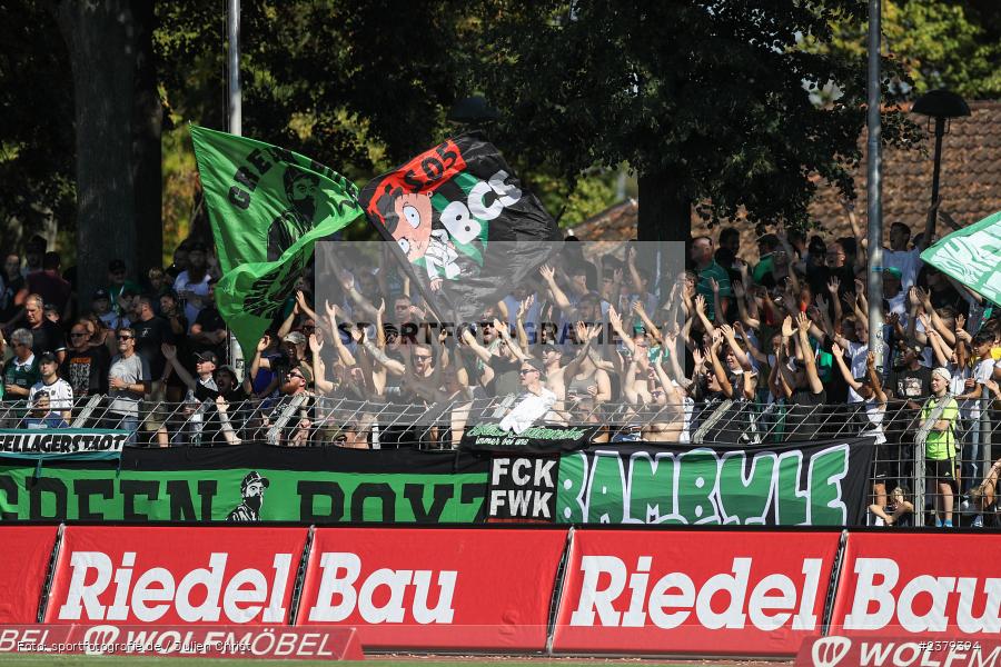 Fans, Willy-Sachs-Stadion, Schweinfurt, 16.09.2023, sport, action, BFV, Fussball, Saison 2023/2024, 10. Spieltag, Regionalliga Bayern, FCB, FCS, FC Bayern München II, 1. FC Schweinfurt 1905 - Bild-ID: 2379394