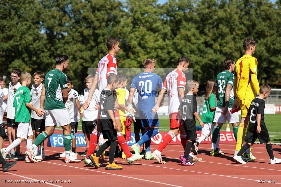 Willy-Sachs-Stadion, Schweinfurt, 16.09.2023, sport, action, BFV, Fussball, Saison 2023/2024, 10. Spieltag, Regionalliga Bayern, FCB, FCS, FC Bayern München II, 1. FC Schweinfurt 1905 - Bild-ID: 2379400
