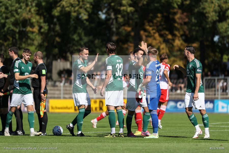 Willy-Sachs-Stadion, Schweinfurt, 16.09.2023, sport, action, BFV, Fussball, Saison 2023/2024, 10. Spieltag, Regionalliga Bayern, FCB, FCS, FC Bayern München II, 1. FC Schweinfurt 1905 - Bild-ID: 2379408