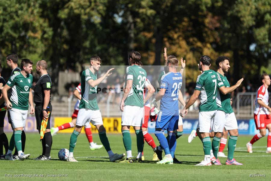 Willy-Sachs-Stadion, Schweinfurt, 16.09.2023, sport, action, BFV, Fussball, Saison 2023/2024, 10. Spieltag, Regionalliga Bayern, FCB, FCS, FC Bayern München II, 1. FC Schweinfurt 1905 - Bild-ID: 2379412