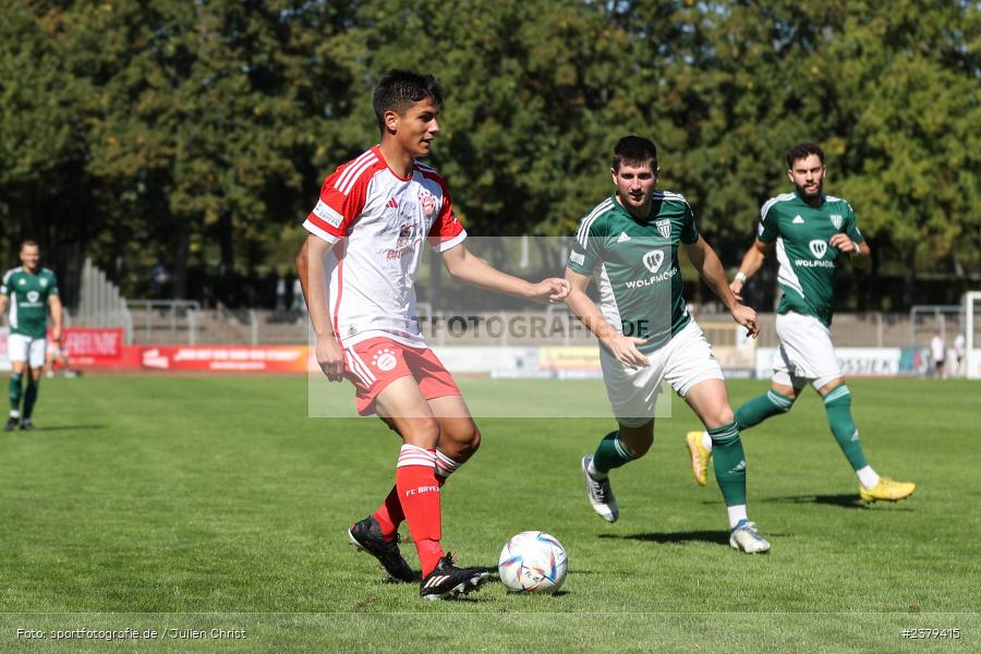 Matteo Perez Vinlöf, Willy-Sachs-Stadion, Schweinfurt, 16.09.2023, sport, action, BFV, Fussball, Saison 2023/2024, 10. Spieltag, Regionalliga Bayern, FCB, FCS, FC Bayern München II, 1. FC Schweinfurt 1905 - Bild-ID: 2379415