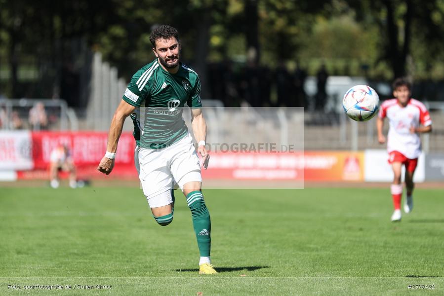 Taha Aksu, Willy-Sachs-Stadion, Schweinfurt, 16.09.2023, sport, action, BFV, Fussball, Saison 2023/2024, 10. Spieltag, Regionalliga Bayern, FCB, FCS, FC Bayern München II, 1. FC Schweinfurt 1905 - Bild-ID: 2379422