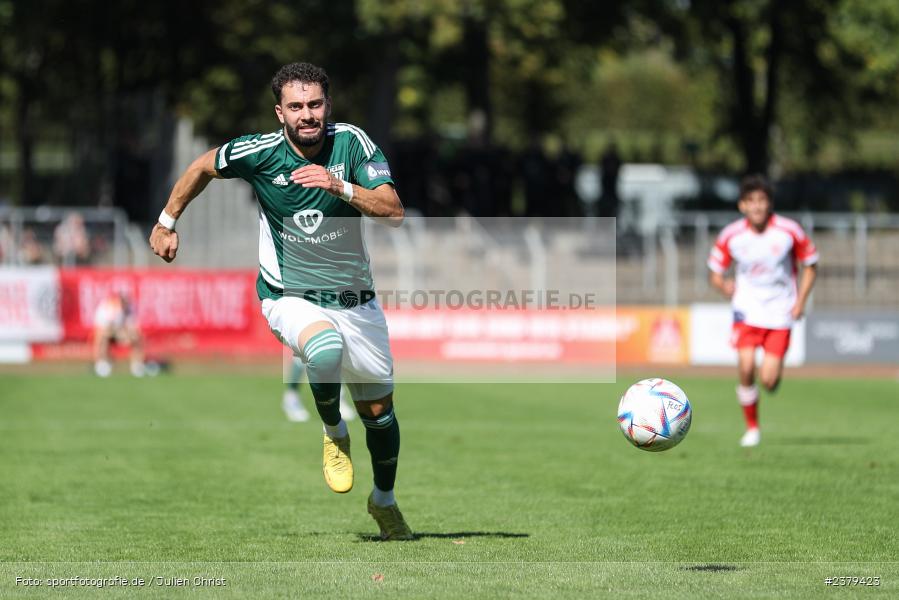 Taha Aksu, Willy-Sachs-Stadion, Schweinfurt, 16.09.2023, sport, action, BFV, Fussball, Saison 2023/2024, 10. Spieltag, Regionalliga Bayern, FCB, FCS, FC Bayern München II, 1. FC Schweinfurt 1905 - Bild-ID: 2379423