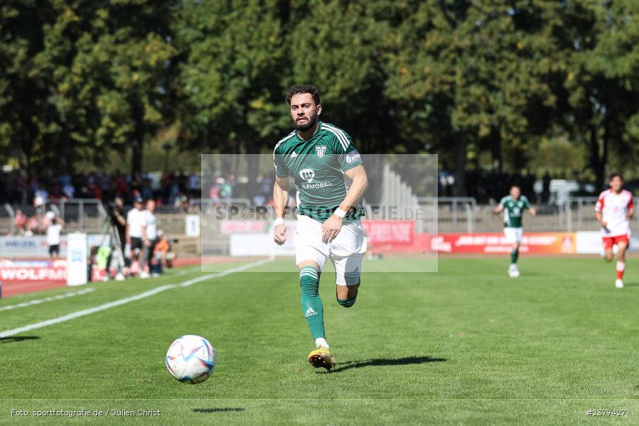 Taha Aksu, Willy-Sachs-Stadion, Schweinfurt, 16.09.2023, sport, action, BFV, Fussball, Saison 2023/2024, 10. Spieltag, Regionalliga Bayern, FCB, FCS, FC Bayern München II, 1. FC Schweinfurt 1905 - Bild-ID: 2379427