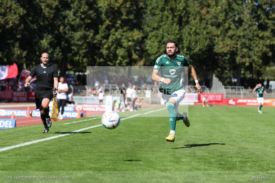 Taha Aksu, Willy-Sachs-Stadion, Schweinfurt, 16.09.2023, sport, action, BFV, Fussball, Saison 2023/2024, 10. Spieltag, Regionalliga Bayern, FCB, FCS, FC Bayern München II, 1. FC Schweinfurt 1905 - Bild-ID: 2379432