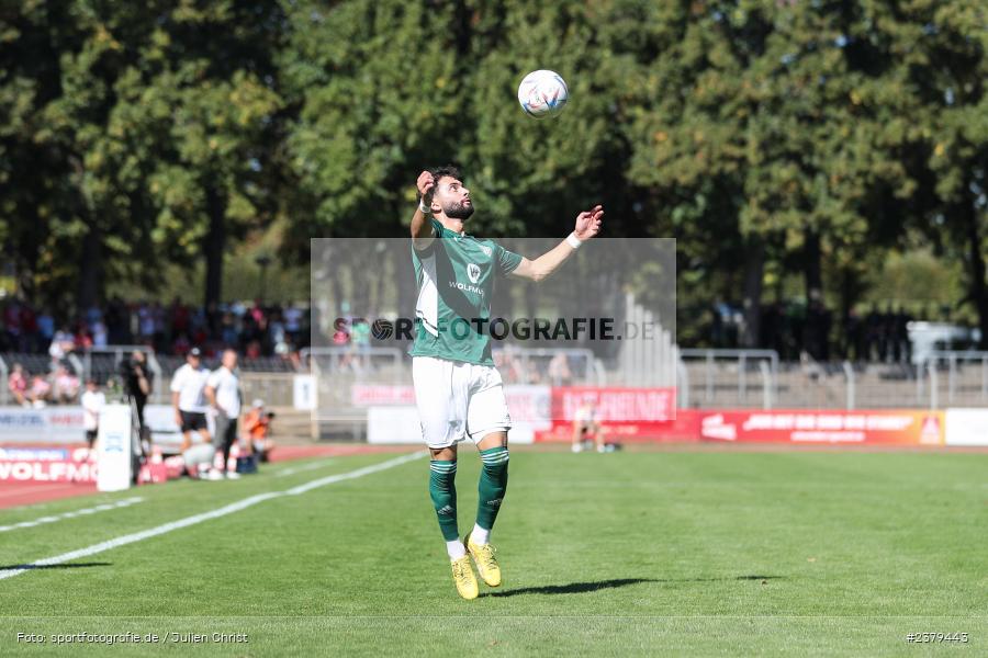 Taha Aksu, Willy-Sachs-Stadion, Schweinfurt, 16.09.2023, sport, action, BFV, Fussball, Saison 2023/2024, 10. Spieltag, Regionalliga Bayern, FCB, FCS, FC Bayern München II, 1. FC Schweinfurt 1905 - Bild-ID: 2379443