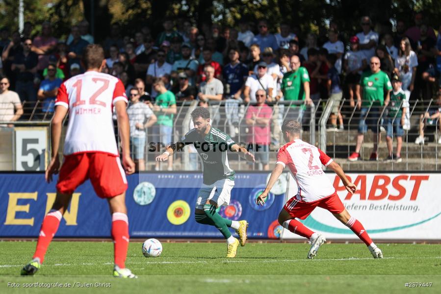 Taha Aksu, Willy-Sachs-Stadion, Schweinfurt, 16.09.2023, sport, action, BFV, Fussball, Saison 2023/2024, 10. Spieltag, Regionalliga Bayern, FCB, FCS, FC Bayern München II, 1. FC Schweinfurt 1905 - Bild-ID: 2379447