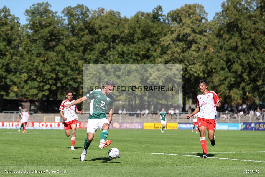 Severo Sturm, Willy-Sachs-Stadion, Schweinfurt, 16.09.2023, sport, action, BFV, Fussball, Saison 2023/2024, 10. Spieltag, Regionalliga Bayern, FCB, FCS, FC Bayern München II, 1. FC Schweinfurt 1905 - Bild-ID: 2379473
