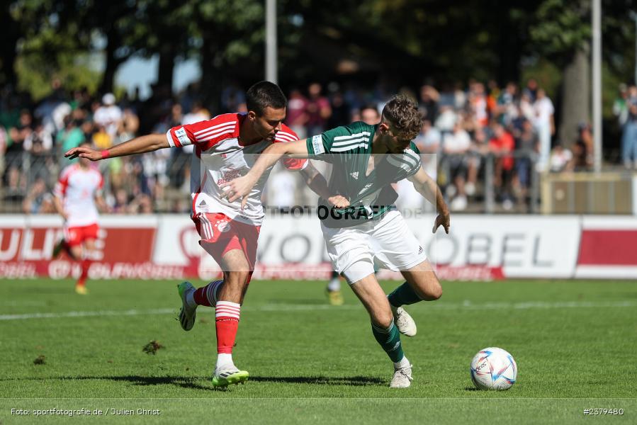 Lucas Fernando Copado Schrobenhauser, Willy-Sachs-Stadion, Schweinfurt, 16.09.2023, sport, action, BFV, Fussball, Saison 2023/2024, 10. Spieltag, Regionalliga Bayern, FCB, FCS, FC Bayern München II, 1. FC Schweinfurt 1905 - Bild-ID: 2379480
