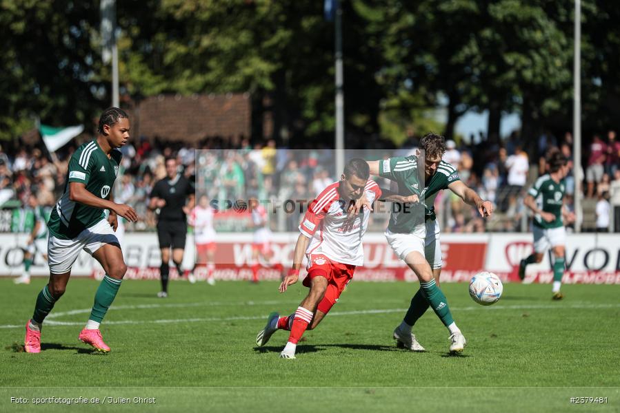 Lucas Fernando Copado Schrobenhauser, Willy-Sachs-Stadion, Schweinfurt, 16.09.2023, sport, action, BFV, Fussball, Saison 2023/2024, 10. Spieltag, Regionalliga Bayern, FCB, FCS, FC Bayern München II, 1. FC Schweinfurt 1905 - Bild-ID: 2379481