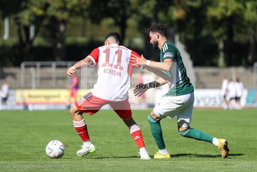 Dion Berisha, Willy-Sachs-Stadion, Schweinfurt, 16.09.2023, sport, action, BFV, Fussball, Saison 2023/2024, 10. Spieltag, Regionalliga Bayern, FCB, FCS, FC Bayern München II, 1. FC Schweinfurt 1905 - Bild-ID: 2379484