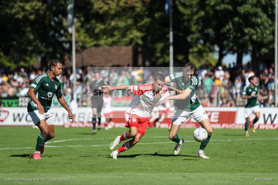 Lucas Fernando Copado Schrobenhauser, Willy-Sachs-Stadion, Schweinfurt, 16.09.2023, sport, action, BFV, Fussball, Saison 2023/2024, 10. Spieltag, Regionalliga Bayern, FCB, FCS, FC Bayern München II, 1. FC Schweinfurt 1905 - Bild-ID: 2379485