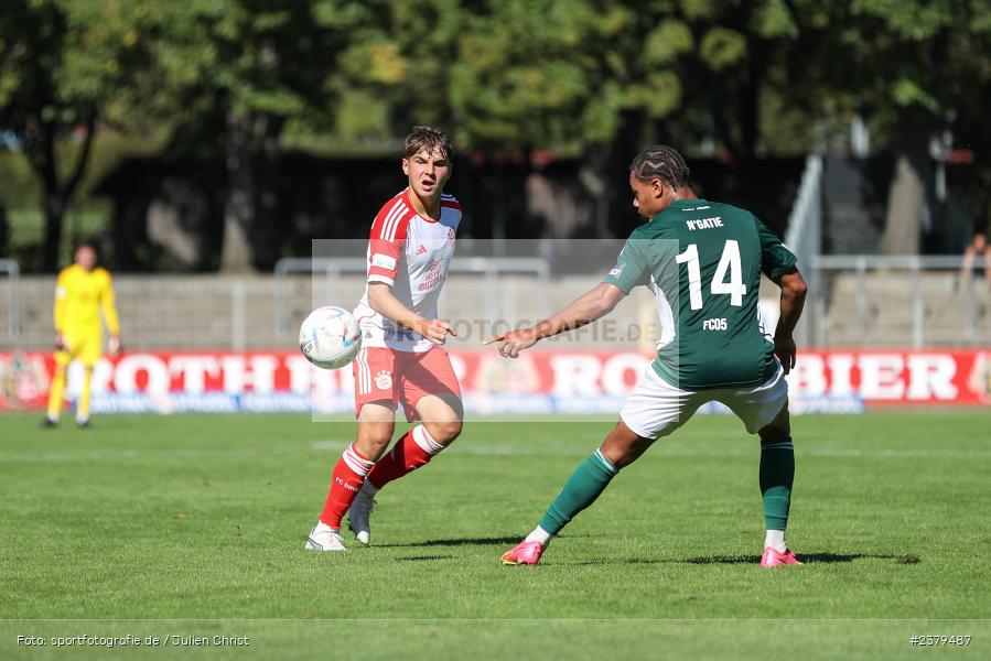 Max Scholze, Willy-Sachs-Stadion, Schweinfurt, 16.09.2023, sport, action, BFV, Fussball, Saison 2023/2024, 10. Spieltag, Regionalliga Bayern, FCB, FCS, FC Bayern München II, 1. FC Schweinfurt 1905 - Bild-ID: 2379487