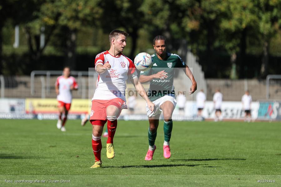 Timo Kern, Willy-Sachs-Stadion, Schweinfurt, 16.09.2023, sport, action, BFV, Fussball, Saison 2023/2024, 10. Spieltag, Regionalliga Bayern, FCB, FCS, FC Bayern München II, 1. FC Schweinfurt 1905 - Bild-ID: 2379494