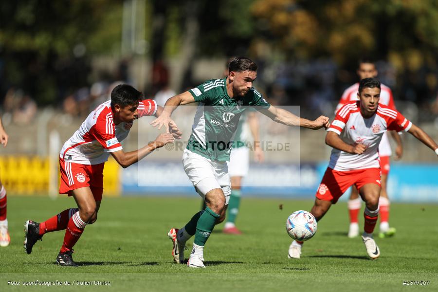 Severo Sturm, Willy-Sachs-Stadion, Schweinfurt, 16.09.2023, sport, action, BFV, Fussball, Saison 2023/2024, 10. Spieltag, Regionalliga Bayern, FCB, FCS, FC Bayern München II, 1. FC Schweinfurt 1905 - Bild-ID: 2379567
