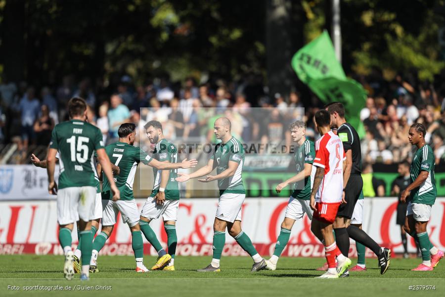 Team, Willy-Sachs-Stadion, Schweinfurt, 16.09.2023, sport, action, BFV, Fussball, Saison 2023/2024, 10. Spieltag, Regionalliga Bayern, FCB, FCS, FC Bayern München II, 1. FC Schweinfurt 1905 - Bild-ID: 2379574