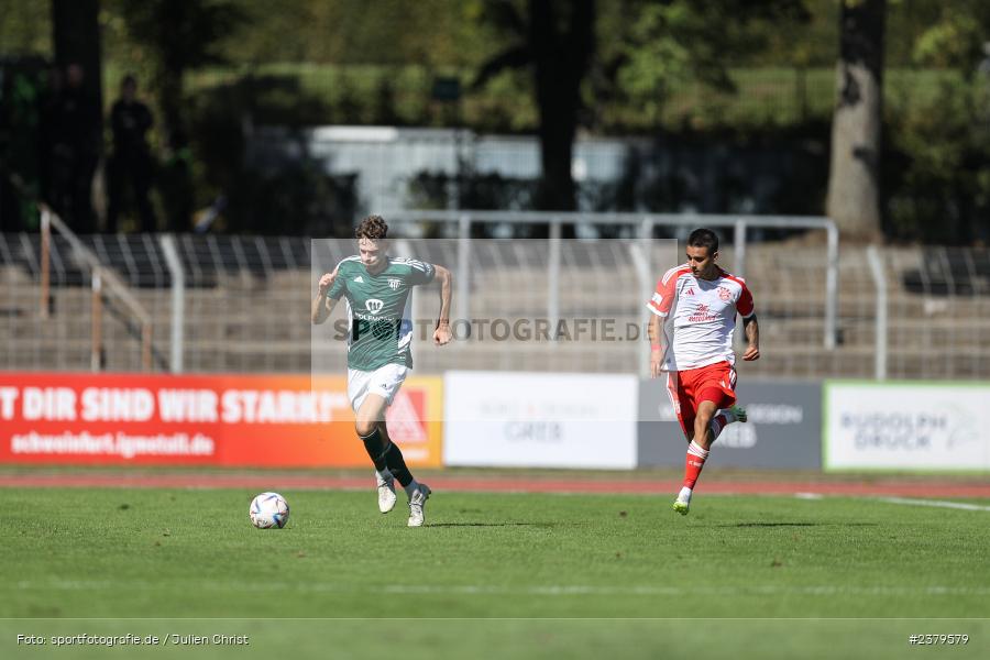 Luca Trslic, Willy-Sachs-Stadion, Schweinfurt, 16.09.2023, sport, action, BFV, Fussball, Saison 2023/2024, 10. Spieltag, Regionalliga Bayern, FCB, FCS, FC Bayern München II, 1. FC Schweinfurt 1905 - Bild-ID: 2379579