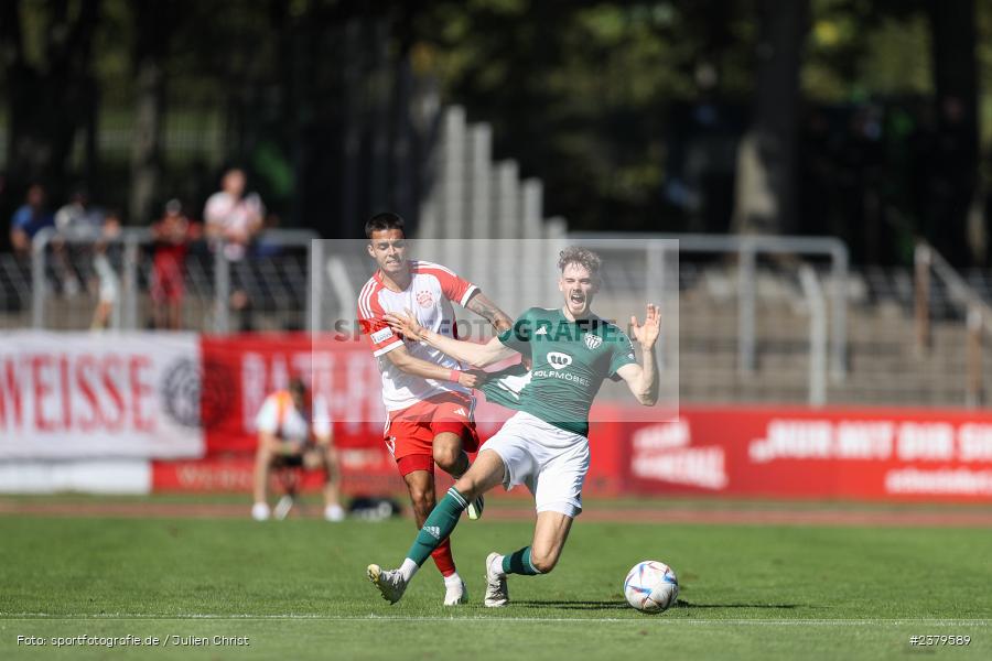 Luca Trslic, Willy-Sachs-Stadion, Schweinfurt, 16.09.2023, sport, action, BFV, Fussball, Saison 2023/2024, 10. Spieltag, Regionalliga Bayern, FCB, FCS, FC Bayern München II, 1. FC Schweinfurt 1905 - Bild-ID: 2379589