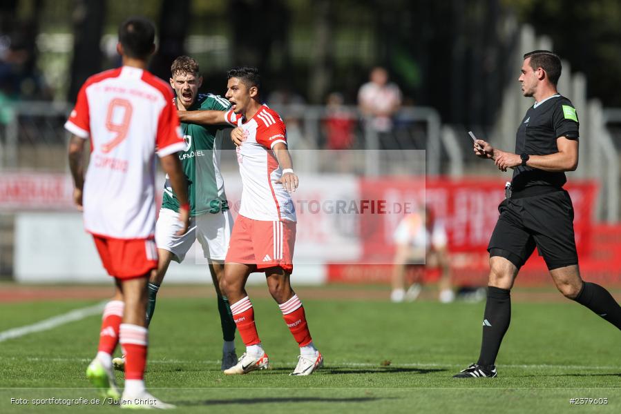 Luca Trslic, Willy-Sachs-Stadion, Schweinfurt, 16.09.2023, sport, action, BFV, Fussball, Saison 2023/2024, 10. Spieltag, Regionalliga Bayern, FCB, FCS, FC Bayern München II, 1. FC Schweinfurt 1905 - Bild-ID: 2379603