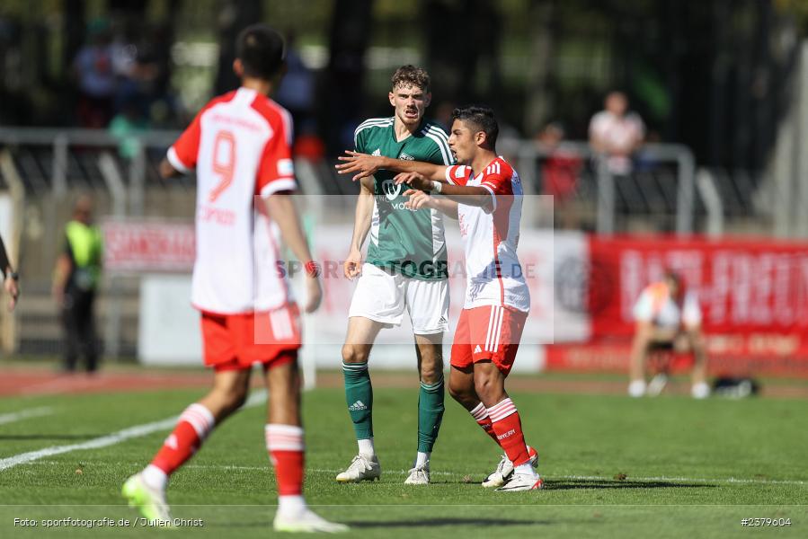 Luca Trslic, Willy-Sachs-Stadion, Schweinfurt, 16.09.2023, sport, action, BFV, Fussball, Saison 2023/2024, 10. Spieltag, Regionalliga Bayern, FCB, FCS, FC Bayern München II, 1. FC Schweinfurt 1905 - Bild-ID: 2379604