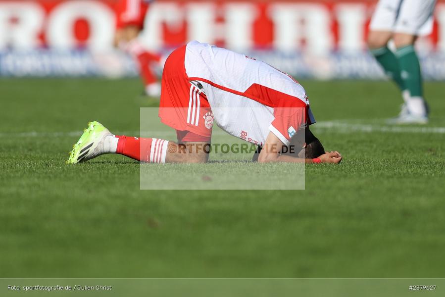 Lucas Fernando Copado Schrobenhauser, Willy-Sachs-Stadion, Schweinfurt, 16.09.2023, sport, action, BFV, Fussball, Saison 2023/2024, 10. Spieltag, Regionalliga Bayern, FCB, FCS, FC Bayern München II, 1. FC Schweinfurt 1905 - Bild-ID: 2379627