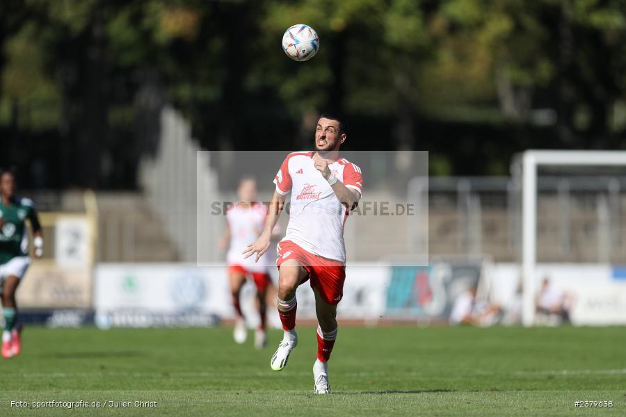 Dion Berisha, Willy-Sachs-Stadion, Schweinfurt, 16.09.2023, sport, action, BFV, Fussball, Saison 2023/2024, 10. Spieltag, Regionalliga Bayern, FCB, FCS, FC Bayern München II, 1. FC Schweinfurt 1905 - Bild-ID: 2379638