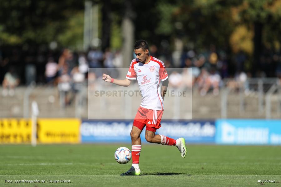 Lucas Fernando Copado Schrobenhauser, Willy-Sachs-Stadion, Schweinfurt, 16.09.2023, sport, action, BFV, Fussball, Saison 2023/2024, 10. Spieltag, Regionalliga Bayern, FCB, FCS, FC Bayern München II, 1. FC Schweinfurt 1905 - Bild-ID: 2379642