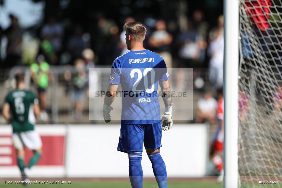 Lukas Wenzel, Willy-Sachs-Stadion, Schweinfurt, 16.09.2023, sport, action, BFV, Fussball, Saison 2023/2024, 10. Spieltag, Regionalliga Bayern, FCB, FCS, FC Bayern München II, 1. FC Schweinfurt 1905 - Bild-ID: 2379646