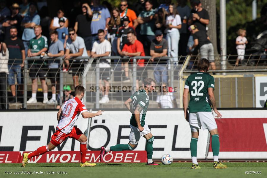 Tom Feulner, Willy-Sachs-Stadion, Schweinfurt, 16.09.2023, sport, action, BFV, Fussball, Saison 2023/2024, 10. Spieltag, Regionalliga Bayern, FCB, FCS, FC Bayern München II, 1. FC Schweinfurt 1905 - Bild-ID: 2379683