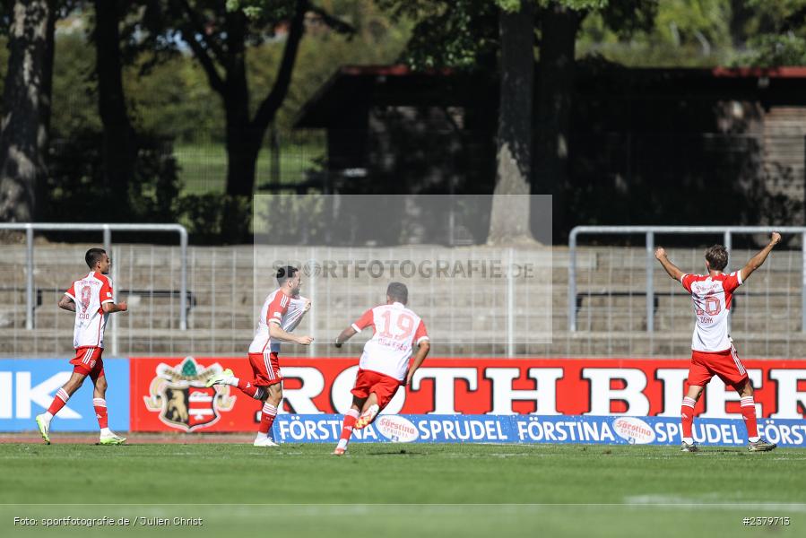 Team, Dion Berisha, Willy-Sachs-Stadion, Schweinfurt, 16.09.2023, sport, action, BFV, Fussball, Saison 2023/2024, 10. Spieltag, Regionalliga Bayern, FCB, FCS, FC Bayern München II, 1. FC Schweinfurt 1905 - Bild-ID: 2379713