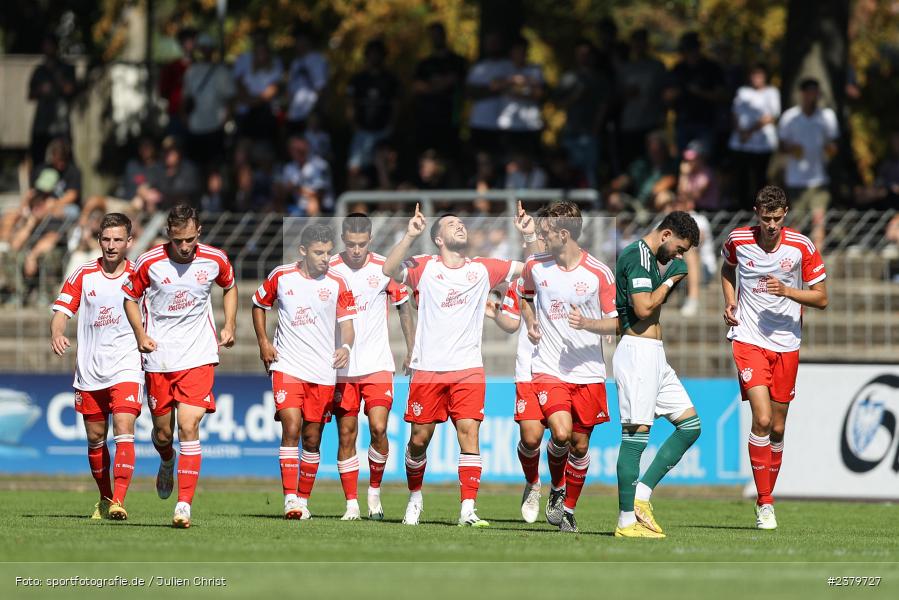 Team, Dion Berisha, Willy-Sachs-Stadion, Schweinfurt, 16.09.2023, sport, action, BFV, Fussball, Saison 2023/2024, 10. Spieltag, Regionalliga Bayern, FCB, FCS, FC Bayern München II, 1. FC Schweinfurt 1905 - Bild-ID: 2379727