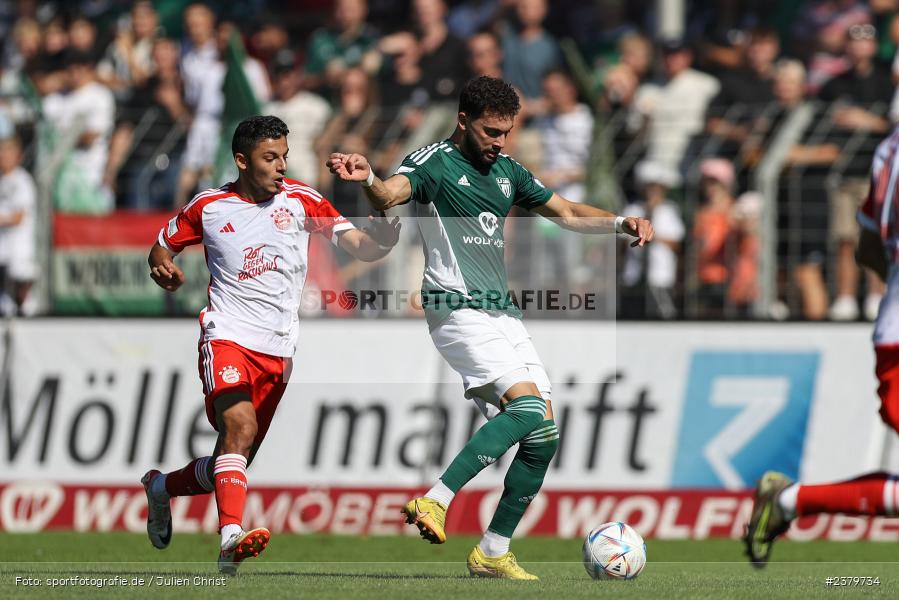 Taha Aksu, Willy-Sachs-Stadion, Schweinfurt, 16.09.2023, sport, action, BFV, Fussball, Saison 2023/2024, 10. Spieltag, Regionalliga Bayern, FCB, FCS, FC Bayern München II, 1. FC Schweinfurt 1905 - Bild-ID: 2379734