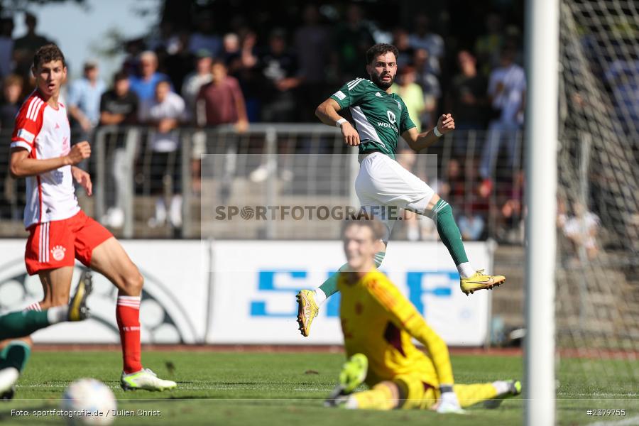 Taha Aksu, Willy-Sachs-Stadion, Schweinfurt, 16.09.2023, sport, action, BFV, Fussball, Saison 2023/2024, 10. Spieltag, Regionalliga Bayern, FCB, FCS, FC Bayern München II, 1. FC Schweinfurt 1905 - Bild-ID: 2379755