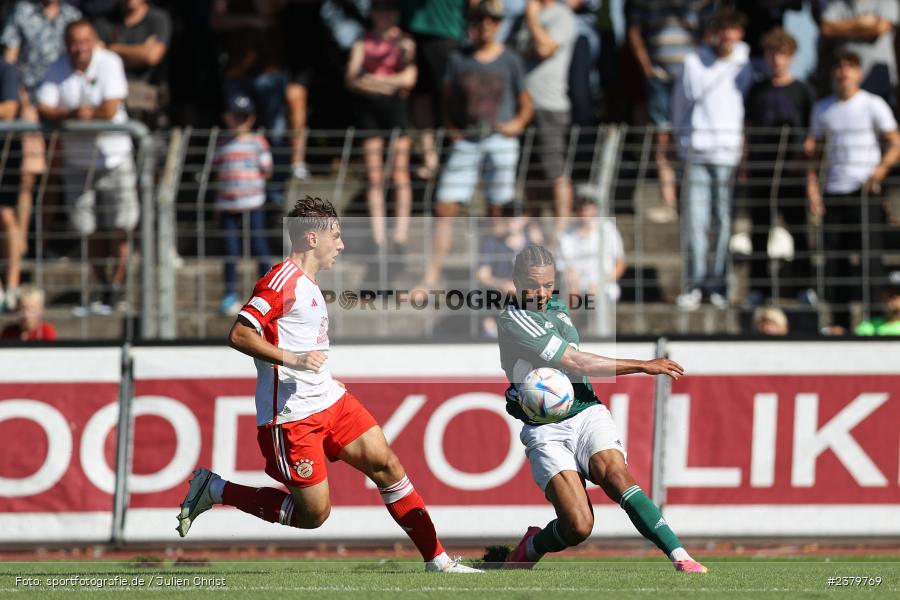 Dominik Ngatie, Willy-Sachs-Stadion, Schweinfurt, 16.09.2023, sport, action, BFV, Fussball, Saison 2023/2024, 10. Spieltag, Regionalliga Bayern, FCB, FCS, FC Bayern München II, 1. FC Schweinfurt 1905 - Bild-ID: 2379769