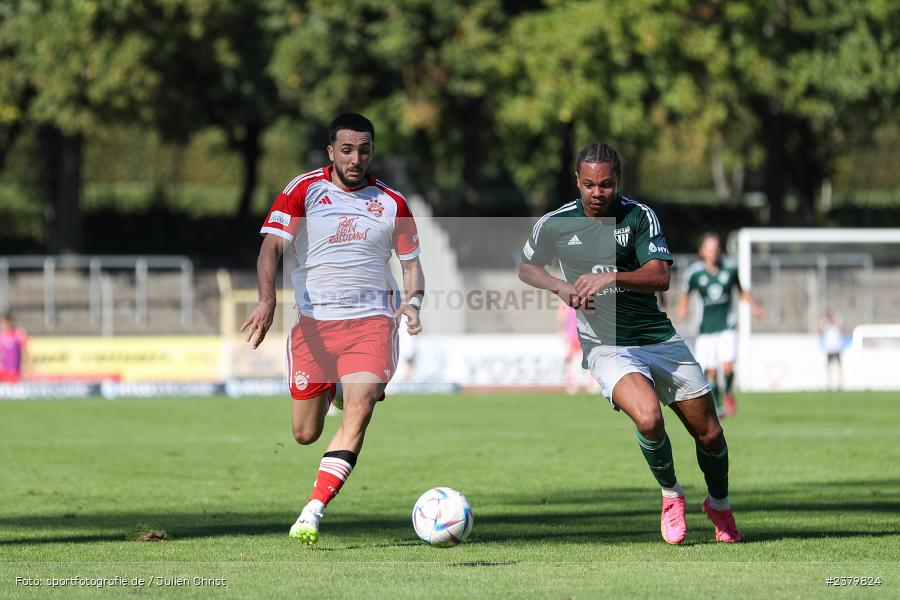 Dion Berisha, Willy-Sachs-Stadion, Schweinfurt, 16.09.2023, sport, action, BFV, Fussball, Saison 2023/2024, 10. Spieltag, Regionalliga Bayern, FCB, FCS, FC Bayern München II, 1. FC Schweinfurt 1905 - Bild-ID: 2379824