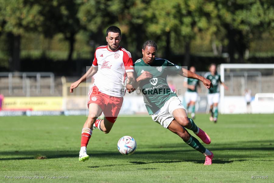 Dion Berisha, Willy-Sachs-Stadion, Schweinfurt, 16.09.2023, sport, action, BFV, Fussball, Saison 2023/2024, 10. Spieltag, Regionalliga Bayern, FCB, FCS, FC Bayern München II, 1. FC Schweinfurt 1905 - Bild-ID: 2379825