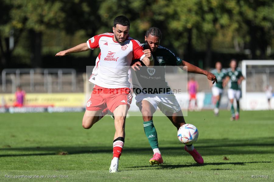 Dion Berisha, Willy-Sachs-Stadion, Schweinfurt, 16.09.2023, sport, action, BFV, Fussball, Saison 2023/2024, 10. Spieltag, Regionalliga Bayern, FCB, FCS, FC Bayern München II, 1. FC Schweinfurt 1905 - Bild-ID: 2379826