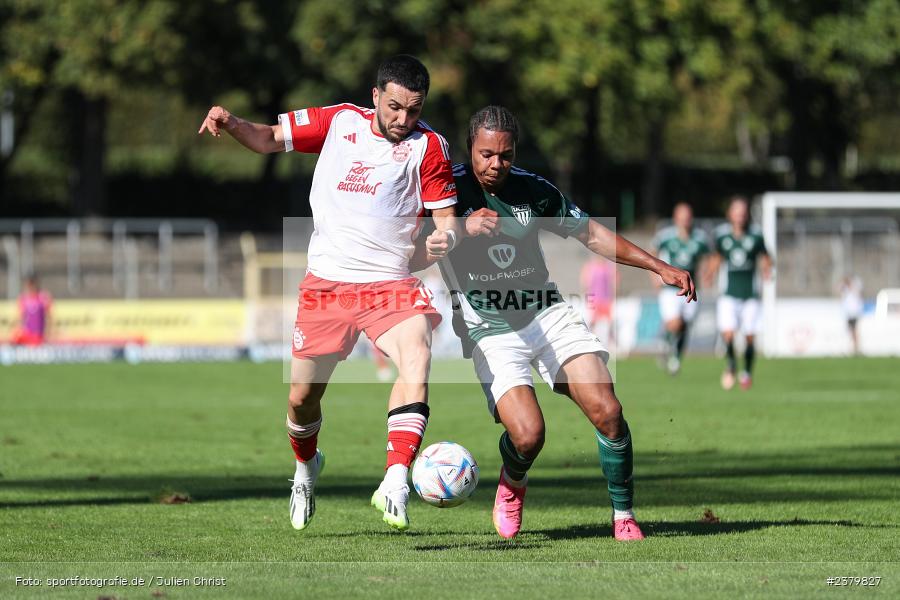 Dion Berisha, Willy-Sachs-Stadion, Schweinfurt, 16.09.2023, sport, action, BFV, Fussball, Saison 2023/2024, 10. Spieltag, Regionalliga Bayern, FCB, FCS, FC Bayern München II, 1. FC Schweinfurt 1905 - Bild-ID: 2379827