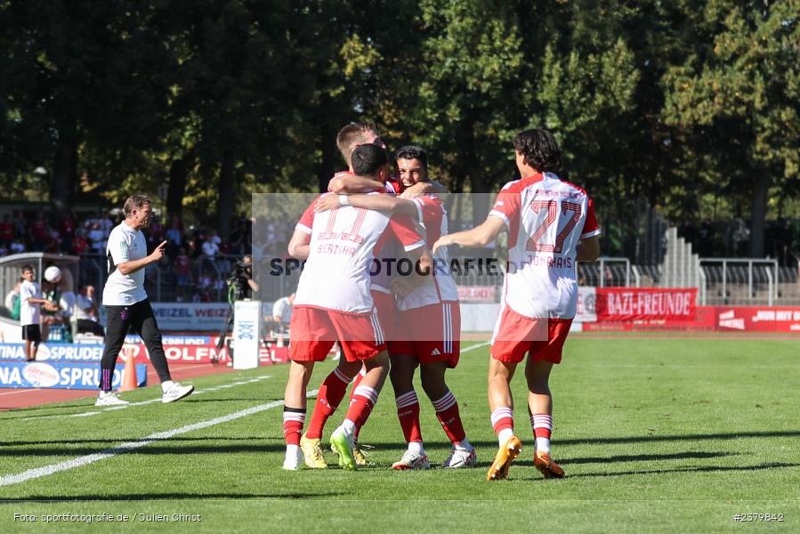 Dion Berisha, Willy-Sachs-Stadion, Schweinfurt, 16.09.2023, sport, action, BFV, Fussball, Saison 2023/2024, 10. Spieltag, Regionalliga Bayern, FCB, FCS, FC Bayern München II, 1. FC Schweinfurt 1905 - Bild-ID: 2379842