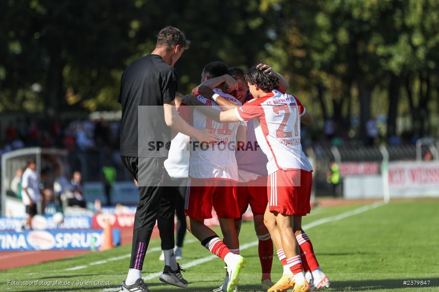Dion Berisha, Willy-Sachs-Stadion, Schweinfurt, 16.09.2023, sport, action, BFV, Fussball, Saison 2023/2024, 10. Spieltag, Regionalliga Bayern, FCB, FCS, FC Bayern München II, 1. FC Schweinfurt 1905 - Bild-ID: 2379847