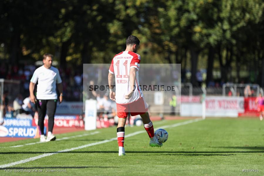 Dion Berisha, Willy-Sachs-Stadion, Schweinfurt, 16.09.2023, sport, action, BFV, Fussball, Saison 2023/2024, 10. Spieltag, Regionalliga Bayern, FCB, FCS, FC Bayern München II, 1. FC Schweinfurt 1905 - Bild-ID: 2379926