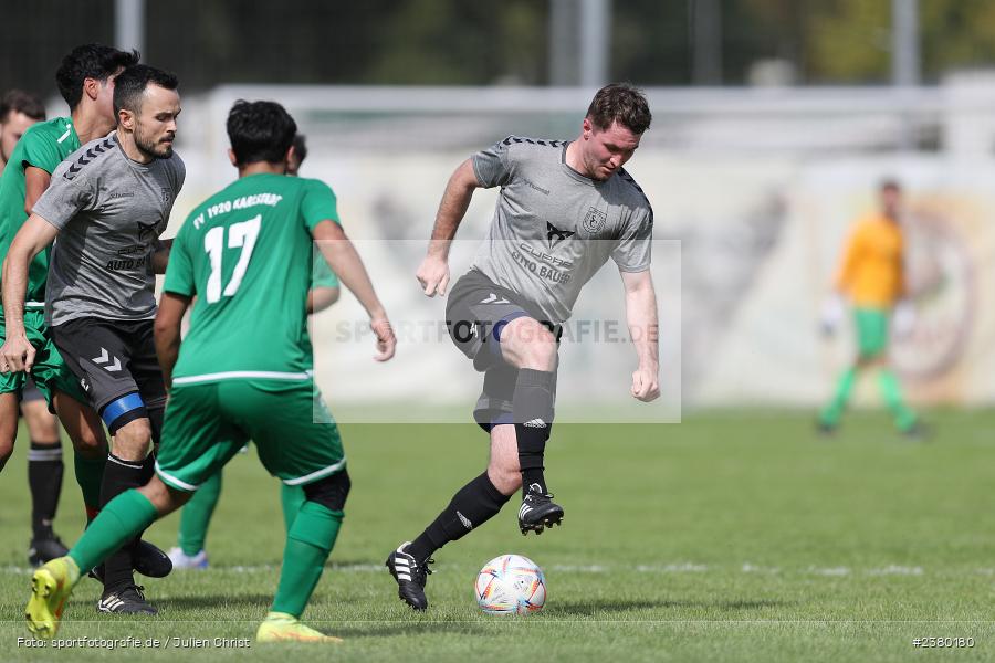 Manuel Rockenmaier, Sportgelände, Karlstadt, 17.09.2023, sport, action, BFV, Fussball, Saison 2023/2024, 6. Spieltag, A-Klasse Würzburg, SG SC Roßbrunn-Mädelhofen, FV Karlstadt II - Bild-ID: 2380180