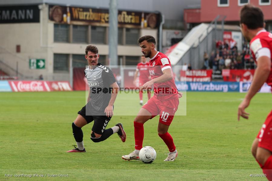 Dardan Karimani, sport, action, Würzburg, Saison 2023/2024, SVW, SV Wacker Burghausen, Regionalliga Bayern, Fussball, FWK, FC Würzburger Kickers, BFV, AKON Arena, 22.09.2023, 11. Spieltag - Bild-ID: 2380210 Dardan Karimani, sport, action, Würzburg, Saison 2023/2024, SVW, SV Wacker Burghausen, Regionalliga Bayern, Fussball, FWK, FC Würzburger Kickers, BFV, AKON Arena, 22.09.2023, 11. Spieltag - Bild-ID: 2380210
