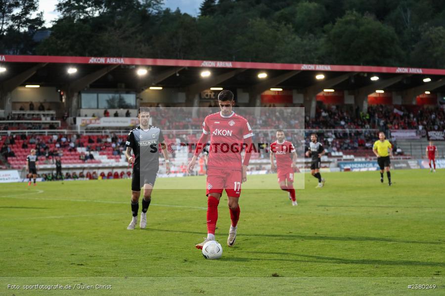 Ivan Franjic, sport, action, Würzburg, Saison 2023/2024, SVW, SV Wacker Burghausen, Regionalliga Bayern, Fussball, FWK, FC Würzburger Kickers, BFV, AKON Arena, 22.09.2023, 11. Spieltag - Bild-ID: 2380249 Ivan Franjic, sport, action, Würzburg, Saison 2023/2024, SVW, SV Wacker Burghausen, Regionalliga Bayern, Fussball, FWK, FC Würzburger Kickers, BFV, AKON Arena, 22.09.2023, 11. Spieltag - Bild-ID: 2380249