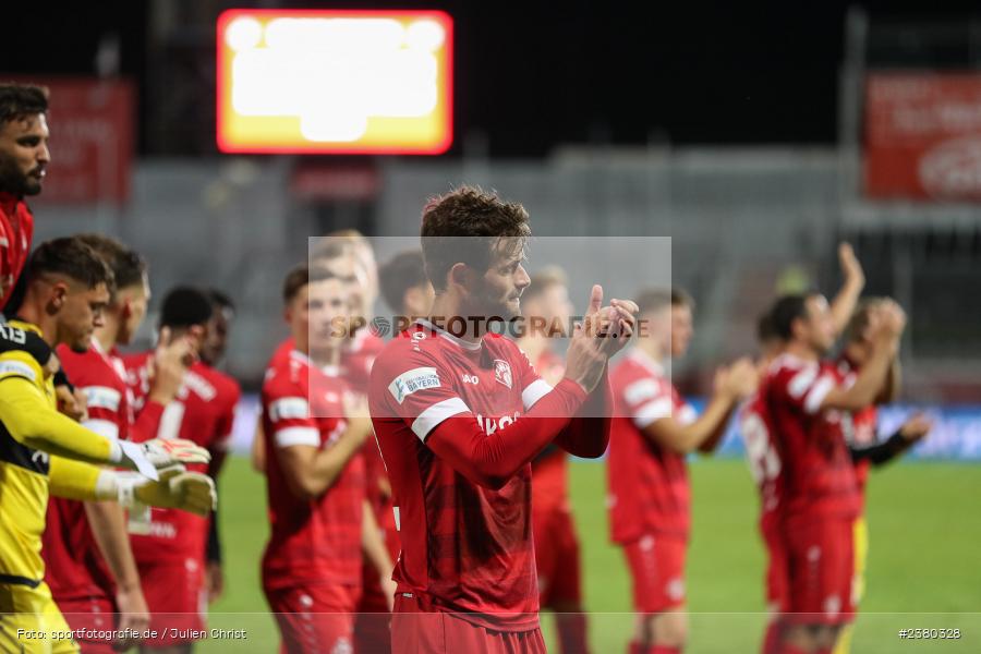 Daniel Hägele, sport, action, Würzburg, Saison 2023/2024, SVW, SV Wacker Burghausen, Regionalliga Bayern, Fussball, FWK, FC Würzburger Kickers, BFV, AKON Arena, 22.09.2023, 11. Spieltag - Bild-ID: 2380328