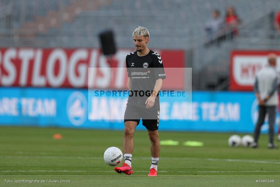 Alexander Fabian Bazdrigiannis, sport, action, Würzburg, Saison 2023/2024, SVW, SV Wacker Burghausen, Regionalliga Bayern, Fussball, FWK, FC Würzburger Kickers, BFV, AKON Arena, 22.09.2023, 11. Spieltag - Bild-ID: 2380348
