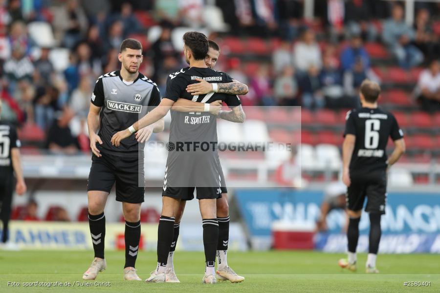 Marcel Spitzer, sport, action, Würzburg, Saison 2023/2024, SVW, SV Wacker Burghausen, Regionalliga Bayern, Fussball, FWK, FC Würzburger Kickers, BFV, AKON Arena, 22.09.2023, 11. Spieltag - Bild-ID: 2380401