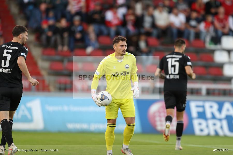 Markus Schöller, sport, action, Würzburg, Saison 2023/2024, SVW, SV Wacker Burghausen, Regionalliga Bayern, Fussball, FWK, FC Würzburger Kickers, BFV, AKON Arena, 22.09.2023, 11. Spieltag - Bild-ID: 2380403