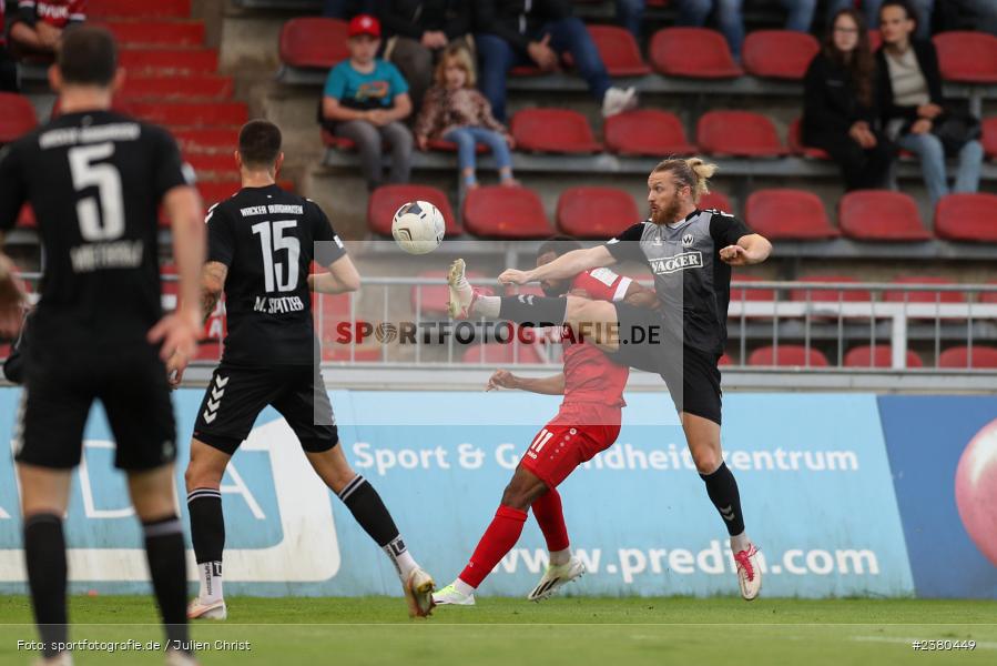 Moritz Sommerauer, sport, action, Würzburg, Saison 2023/2024, SVW, SV Wacker Burghausen, Regionalliga Bayern, Fussball, FWK, FC Würzburger Kickers, BFV, AKON Arena, 22.09.2023, 11. Spieltag - Bild-ID: 2380449